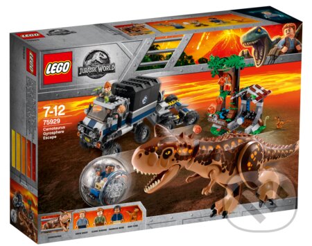 LEGO Jurassic World 75929 Útek v gyrosfére s Carnotaurom, LEGO, 2018