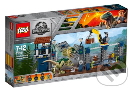 LEGO Jurassic World 75931 Útok Dilophosaura na strážne stanovište, LEGO, 2018
