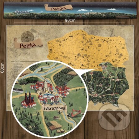 Stieracia mapa Poľska (Zlatá)