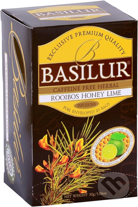 Roibos Honey Lime (Pravý ceylónsky porciovaný čaj)