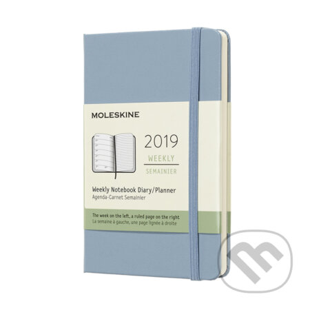Moleskine – 12-mesačný plánovací svetlo modrý diár 2019, Moleskine, 2018