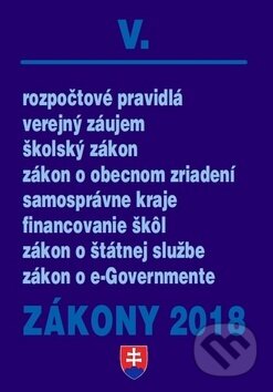 Kniha: Zákony 2018 V. (Poradca s.r.o.). Poradca s.r.o., 2018