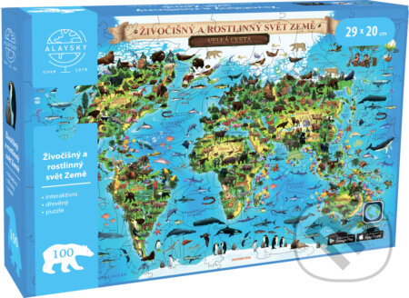 Flora & Fauna A4 AR CZ (Alaysky's Interaktívne Drevené Puzzle)