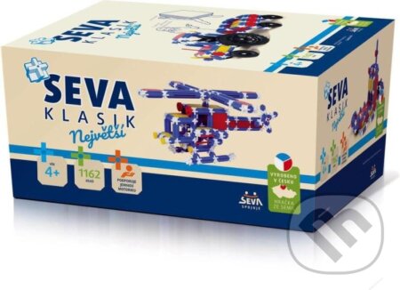 Stavebnice SEVA - Klasik Největší 1162 ks v krabici - hra z kategorie Stavebnice