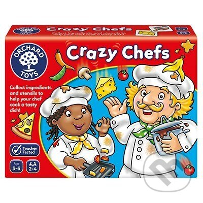 Společenská hra: Crazy Chefs (Bláznivý šéfkuchár) (Orchard Toys)