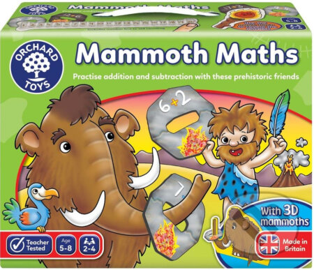 Spoločenská hra: Mammoth Maths (Mamutí matika) (Orchard Toys)