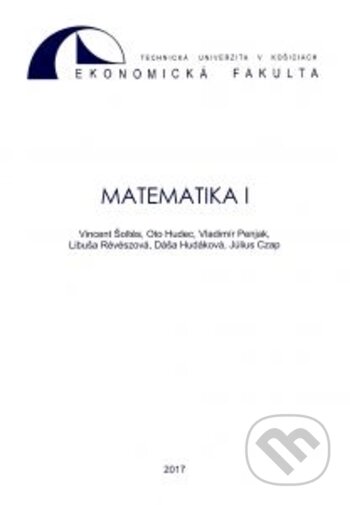 Matematika I. - Vincent Šoltés, Elfa, 2017