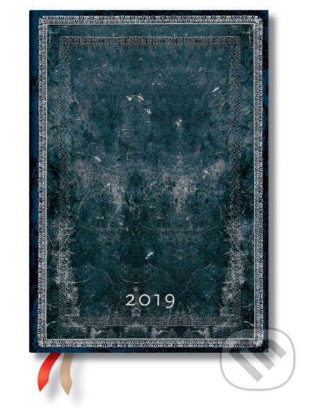 Paperblanks - diár Midnight Steel 2019, Paperblanks, 2018