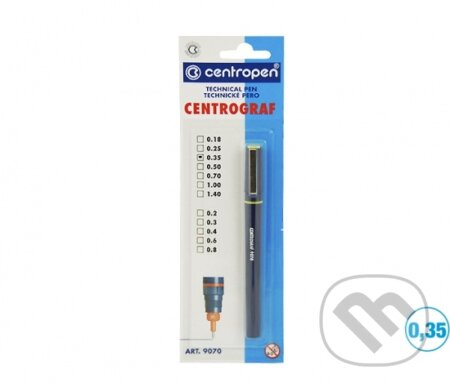 CENTROPEN technické trubičkové pero 0.35mm (Centropen). Centropen