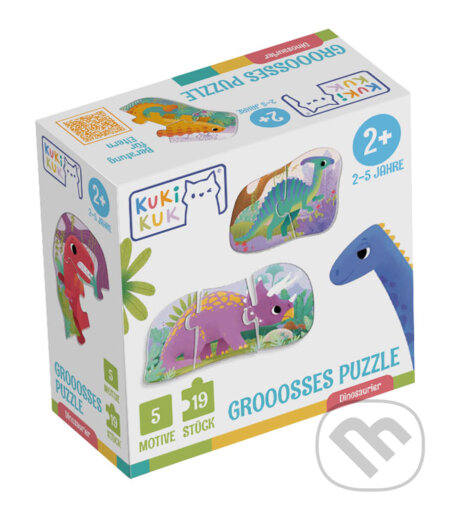 Grooosses Puzzle Dinosaurier - hra z kategorie Naučné puzzle