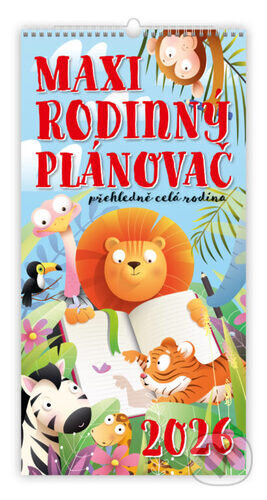 MAXI rodinný plánovač 2026 - nástěnný kalendář (Helma)