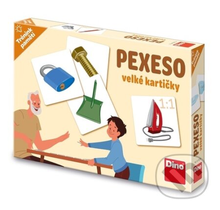 Spoločenská hra: Pexeso předměty velké kartičky (Dino)