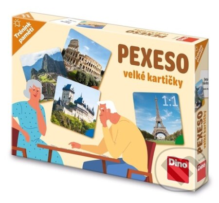 Spoločenská hra: Pexeso památky velké kartičky (Dino)