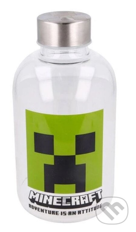 Sklenená fľaša na pitie Minecraft: Creeper