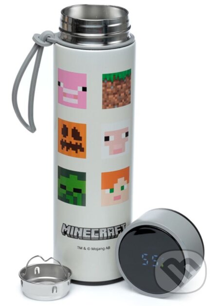 Termoska nerezová s digitálnym displejom a teplomerom Minecraft: Postavy