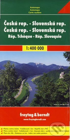 Česká a Slovenská republika 1:400 000/oboustranná automapa