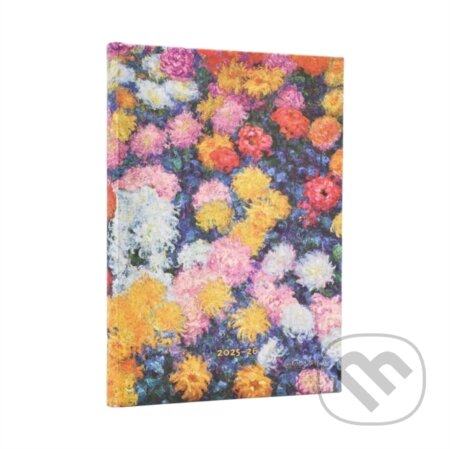 Kniha: D2025/26 Monet´s Chrysanthemums Midi HOR (Paperblanks)