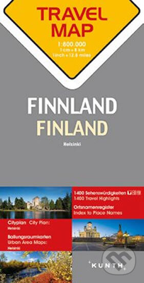 Kniha: Finsko 1:800T TravelMap KUNTH (Marco Polo). Marco Polo, 2017