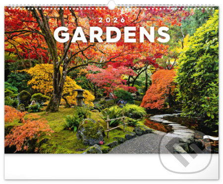 NOTIQUE Nástěnný kalendář Gardens (Zahrady) 2026