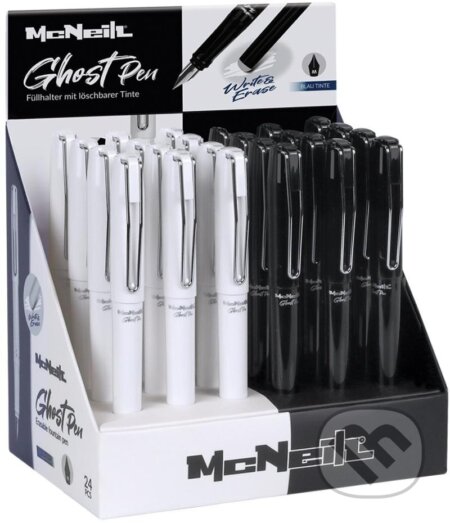 Colorino gumovateľné bombičkové pero McNeil Black & White - mix bariev