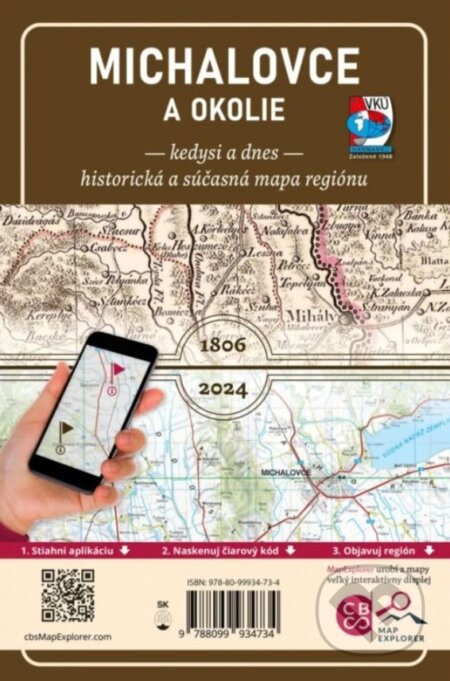 Michalovce a okolie - kedysi a dnes (1: 135 000) - kniha z kategorie Mapy Evropy