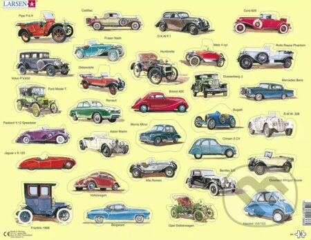 Autá veterány AK1 - puzzle z kategorie Naučné puzzle