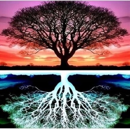 Diamantové malování Strom 30x40cm