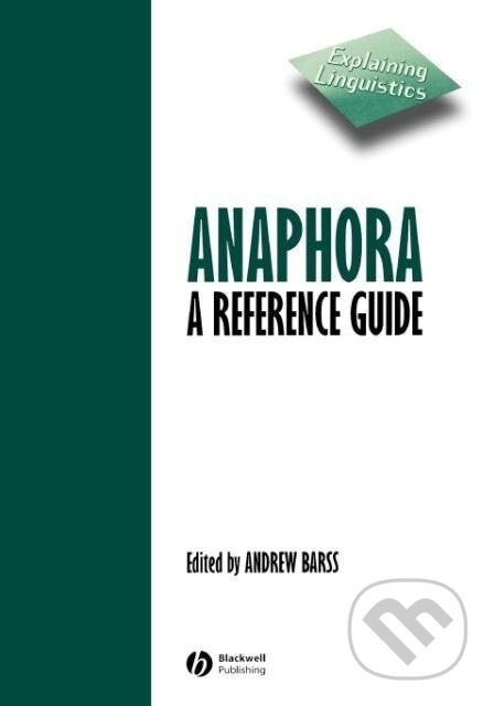 Kniha: Anaphora (Barss). John Wiley & Sons, 2002