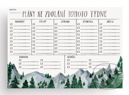 Týdenní plánovač "Plány ke zdolání"