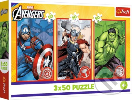 Puzzle Marvel Avengers - Tvůj hrdina (3x50 dílků) - puzzle z kategorie 15 - 60 dílků