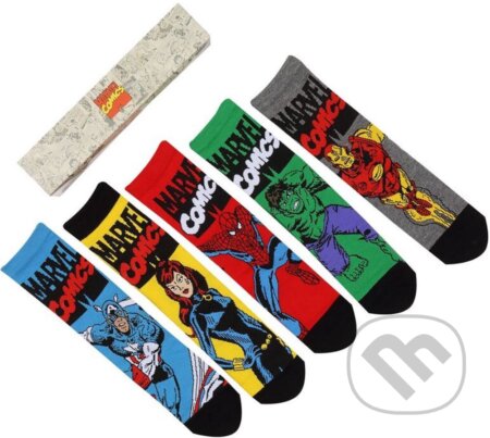 Pánske ponožky Marvel: Avengers set 5 párov (36-39 EU)