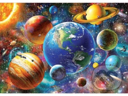 Planety 30 x 40 cm (Diamantový obrázek)