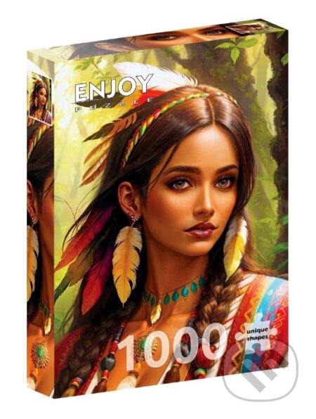 Užijte si puzzle Indiánka 1000 dílků