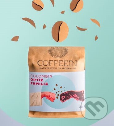Kávy a čaje: Colombia Ortíz Pink bourbon (COFFEEIN). COFFEEIN