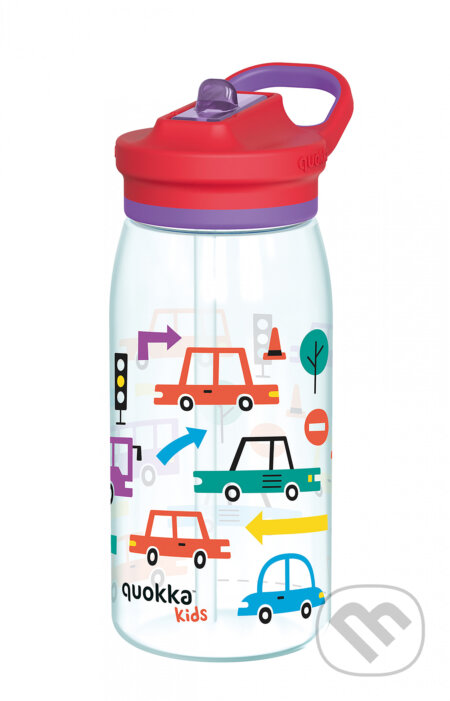 Plastová fľaša s náustkom Glow Kids Cars 580 ml (Quokka)