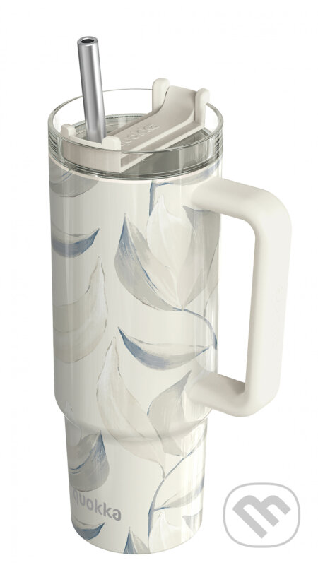 Nerezový termohrnček so slamkou Stream Cotton 950 ml (Quokka)
