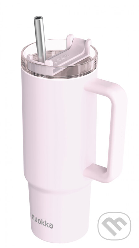 Nerezový termohrnček so slamkou Stream Light Pink 950 ml (Quokka)