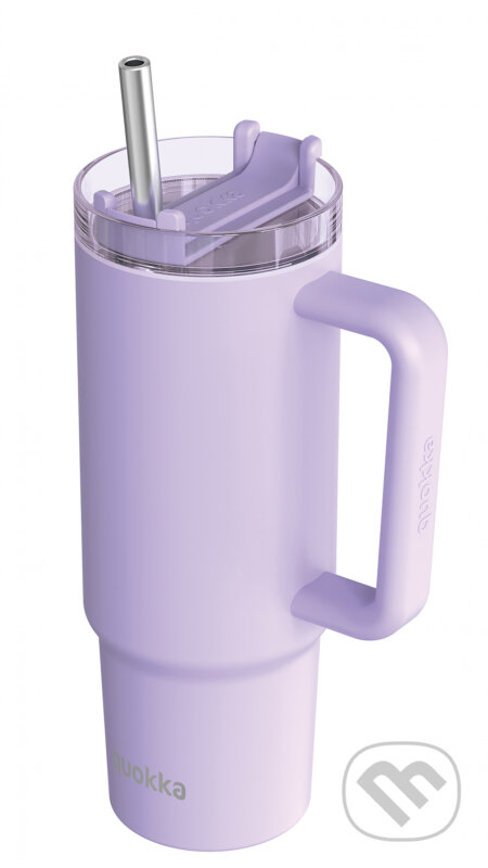 Spoločenská hra: Nerezový termohrnček so slamkou Stream Purple 950 ml (Quokka)