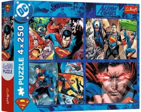 Puzzle TREFL Odvaha Supermana 4x250 dílků