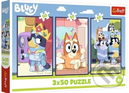 Puzzle 3x50 Rodina Bluey