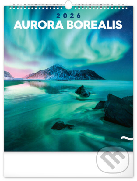 Nástěnný kalendář Polární záře (Aurora Borealis) 2026 (Notique). Notique, 2025