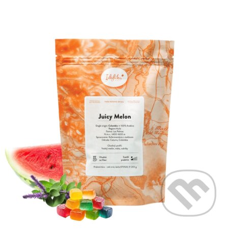 Kávy a čaje: Kolumbia Juicy Melon (Idylika). Idylika, 2025