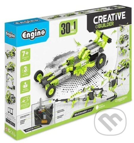 Spoločenská hra: Engino Creative Builder 30 modelů s motorkem (EPEE)