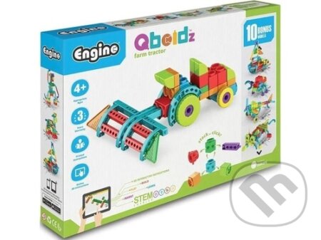 Spoločenská hra: Engino Qboidz Traktor 10 modelů (EPEE)