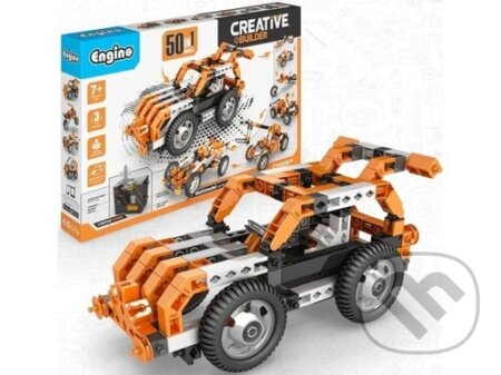Spoločenská hra: Engino Creative Builder 50 modelů s motorkem (EPEE)