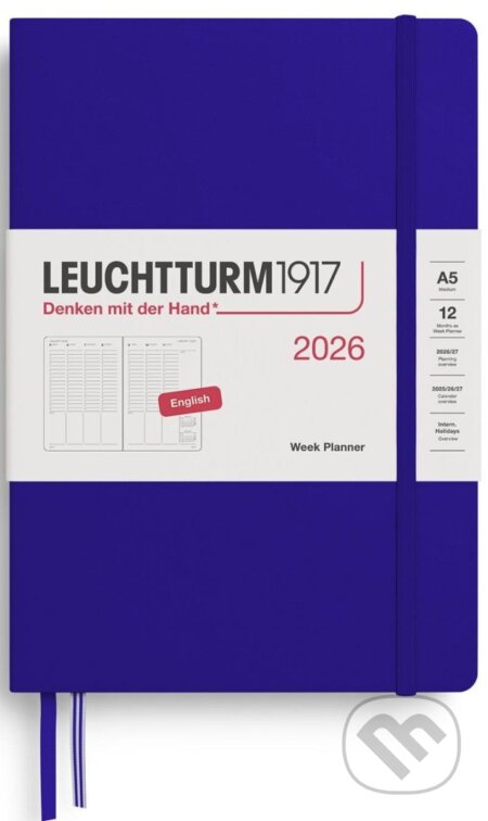 Week Planner 2026 Medium (A5) Ink (Leuchtturm1917)