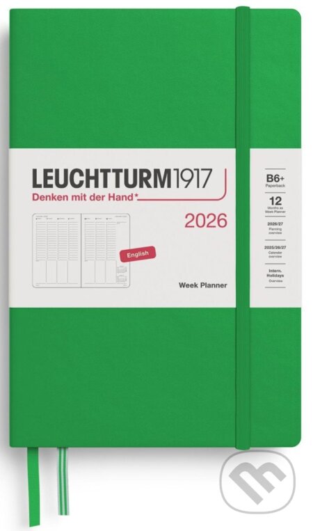 Week Planner 2026 Paperback (B6+) Spring Leaf (Leuchtturm1917)