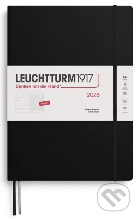 Weekly Planner & Notebook 2026 Master (A4+) Black (Leuchtturm1917)
