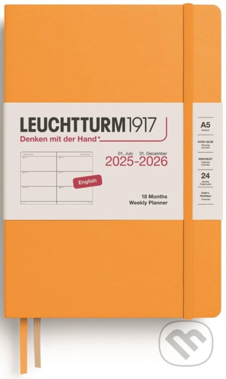 Weekly Planner 2026 Medium (A5) 18 Months Rising Sun (Leuchtturm1917)