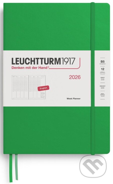 Week Planner 2026 Composition (B5) Spring Leaf (Leuchtturm1917)